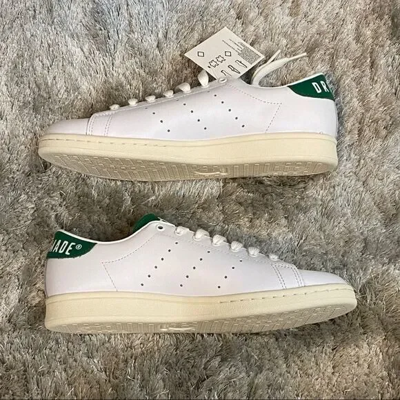 Pharrell Human Made X Adidas Stan Smith White Sneakers Red Heart NWT SZ Men 7 - Picture 15 of 16